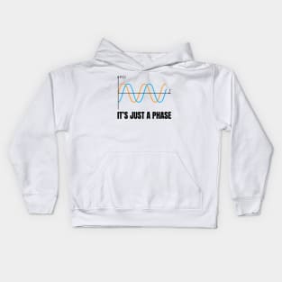 It's Just A Phase (Black Axis) Kids Hoodie